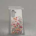 Compatible for Samsung Galaxy S26 Case with Card Holder Cute - Kawaii Design Military-Grade Drop Protection Rugged Wallet Cases for Women (White Pink Flower Fields)