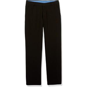 Izod Boys' Bi-Stretch Flat Front Dress Pant (Black)