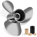 OEM Upgrade 13 1/4 x 17 Stainless Steel Outboard Propeller for Mercury Engines 40/50/70/75/80/90/100/115/125/140 HP, 15 Spline Tooth, RH