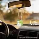 Car Air Freshener Hanging 2 Pack, Lemon Grass Scent Essential Oil Diffuser Long Lasting Up to 150 Days, Cute Car Accessories with 2 Vent Clip for Women Men Gift, Odor Eliminator