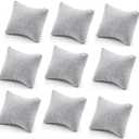 6 Pcs Velvet Bracelet Watch Pillow for Jewelry Displays (Grey)