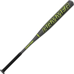 Easton | Hammer Slowpitch Softball Bat | Approved for Play on All Fields | Loaded | 12" Barrel (34" / 28 oz., Grey/Optic Yellow)