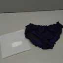 Tempt Me Women Twist Bikini Bottom Moderate High Cut Bathing Suit Bottoms Ruched Swimsuit Bottom (Navy Blue, Medium)