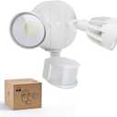 Philips 44W 4200 lm LED Security Light Outdoor w/PIR Motion Sensor, 5000K Daylight Flood Light, Waterproof, Dusk to Dawn, 2 Heads, 4 Modes