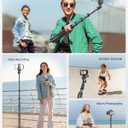 SENSYNE 62" Phone Tripod & Selfie Stick, Extendable Cell Phone Tripod Stand with Wireless Remote and Phone Holder, Compatible with iPhone Android Phone, Camera (Black)