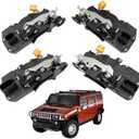 FZJDSD Door Lock Actuator Compatible with Hummer H2 2003-2007 Replace 15134807 15182168 15816393 15816390 15816391 15134816 15254040