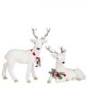 White Reindeer Christmas Decorations