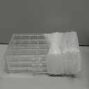 Earring Storage Box Organizer 3 Drawers Acrylic Jewelry Storage Box Holder Transparent Jewelry Display Stand with 72 Small Compartments Gift for Women Girls (Clear)