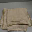 DecorUhome Spring Chenille Soft Cozy Throw Pillow Covers 18x18 Set Of 2, Modern Farmhouse Boho Velvet Decorative Pillow Cases With Stitched Edge For Couch Sofa Bed Home Decor, Beige