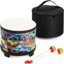 Tosnail 8 Inch Percussion Drum with Storage Bag and Mallets, Musical Instrument for Christmas Birthday Gift - Jungle