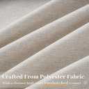 Pinch Pleated Linen Curtains 96 Inches Long for Living Room 2 Panel Set Oatmeal Light Filtering Pinch Pleat Hooks Rings Back Tab Neutral Boho Farmhouse 96 Inch Curtain Drapes for Bedroom Window