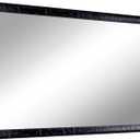 CULER Black Wood Wall Mirror for Bathroom, Rectangle Rustic 24 x 36 inch Hanging Vanity Farmhouse Mirrors with Wooden Frame for Living Room, Bedroom, Entryway