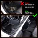 Binmotor-All Weather Custom Floor Mats for Acura MDX 2014-2020(only for 7 Seat, No Hybrid Models), 1st & 2nd & 3rd Row Full Set Car Mats TPE, Heavy Duty Car Floor Liners for MDX Accessories