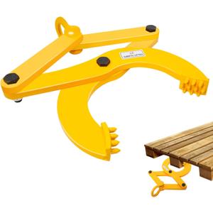 Pallet Puller,3T/6600 LBS Capacity Pallet Jack Puller,Heavy Duty Single Scissor Clamp for Forklift Chain,Pulling Pallets,6.7 Inch Jaw Opening