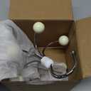 TOPIA HANGER Hoodie Hangers with 6 Wood Balls, 360Swivel Purse Hanger, Scarf Hanger, Closet Hooks, Handbag Organizer, Bra Hanger, Accessory Organizers for Scarf, Tanktop, Hat, Hoodie CT56W (1-Pack, White)