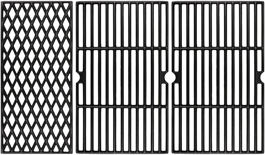 Hisencn Cast Iron Cooking Grates for Dyna Glo DGH474CRP DGH483CRP DGF493BNP DGF493PNP-D DGB493SPB DGB463CNP DGB494SPB DGB495SDP DGB495SDP-D 70-01-911 70-02-656 Grill Replacement Parts Grid for Dynaglo