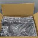 Side Table Sofa Tray for Couch Heavy Metal Base Swivel/Adjustable Height, Sofa Bed Bathroom Study TV Tray C Shaped End Table Food Snack Trays for Eating (11.8*15.7 in, Brown)