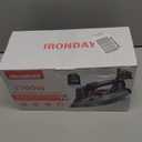 IRONDAY Steam Iron for Clothes with LCD Screen, 1700W Iron Non-Stick Ceramic Soleplate, Auto Shutoff, Self-Cleaning, Anti-Drip, Steam Burst, Spray Mist 10.14oz Water Tank Ironing Clothes for Home, Grey