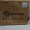 Wheelchairs for Adults, WHLICKS 2025 Premium Comfortable Transport Wheelchair Lightweight Foldable25lb Portable Transfer Chair for Seniors with Swing-Away footrests and Anti Tipper, 264lb Capacity (Black)