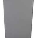 Amazon Basics Square Waste Container, Open Top, Space Saving, 25 Gallons, Grey, Pack of 2