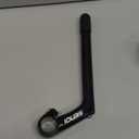 SENQI 22.225.4mm Electroplating Gooseneck Stem Aluminum Alloy Stems with Teeth BSB040 (Black)
