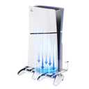 ZHGM Wall Mount for PS5 Slim/PS5 Pro/PS5, Metal Wall Mount Kit for Playstation 5 Console & Controllers, Enhance Heat Dissipation Console Wall Mount, Space Saving & Stable Wall Stand Holder (Silver)