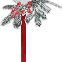 Vintage Christmas Wreath Hangers for Front Door Rustic Metal Xmas Ornament Robin Sign Bird Hook for Welcome Farmhouse Home Holiday Decoration