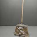 SPARTA 41082EC25 Plastic Color Coded Broom, Flagged Bristles, Long Broom With Angled Head For Large Debris, 56 Inches, Tan