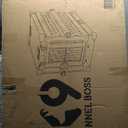 Heavy Duty Fully Collapsible Powder-Coated Aluminum Dog Crate - Medium (White) (34.6"L x 25.2"W x 28.9"H)