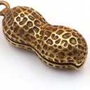 AKOAK Vintage Style Brass Key Pendant Cute Peanut Key Accessories for Keychains, Car Key Chains, Bracelets