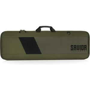 Savior Equipment Specialist Single Long Gun Bag Tactical Padded Soft Case w/Padded Handle Carrier, Adjustable Sling, Dual Lockable Zipper, 42 Inch Green