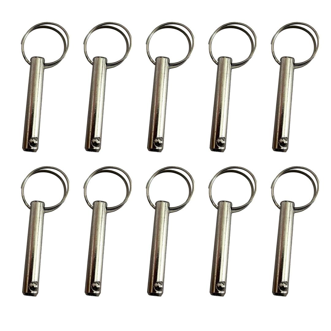 2 x 10Pcs Safety Pin for Skyjack (3/8" Diameter x 2" L) 100509 Skyjack Parts Quick Release Pin for Skyjack Scissor Lifts SJIII 3215 SJIII 3219 SJIII 3220 SJIII 3226 SJIII 4620 SJIII 4626 SJIII4632