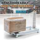 Threlaco Manual Stretch Film Wrapping Machine Heavy Duty Stretch Wrap Machine Dispenser Table Pallet Box Shrink for 12-20in Film Warehouse Factory Express Station Logistics Center Supermarket