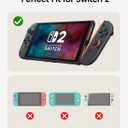 TRANSNOVO Carrying Case Compatible with Nintendo Switch 2 Console & Charger, Shockproof Hard Shell Protective Cover Portable Travel Case with Game Card Slots & Inner Pocket for Accessories, Black