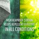 Safer Brand Deer-Off Deer Repellent Stations - 6 Waterproof Repelling Stakes for Gardens and Lawns - All Season Protection - 5962 - 6 Pack