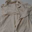 Blissful Diary Muslin Nursing Cover for Breastfeeding, Breathable Breastfeeding Cover up with Arch Neckline for Women, Nursing Apron (Cream)