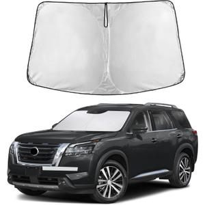 EcoNour Windshield Sunshade Compatible for Nissan Pathfinder 2022-2024 2025 2026, Sun Visor for Front Windshield & Window Sun Shade Cover, UV Heat Blocker & Protector, Car Accessories
