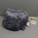 Homemate Heated Blanket Electric Throw - 50"x60" Heating Blanket Throw 1/2/4/6/8 Hours Auto-Off 10 Heat Level Over-Heat Protection Flannel Sherpa ETL Certification (01 - Light Grey)