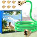 Mellbree Misters for Outside Patio, Standing Outdoor Hose Misting Cooling System, Portable Water Mister for Patio, BBQ, Pool, Garden, Bird Bath, Tanning, Mist Sprinkler for Plants, 80 Inch Green