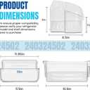 AMI PARTS 240324502 Refrigerator Door Bin Shelf Compatible with cro-sley,frigi-daire,ken-more Replace 844402,AP2549806,PS429767,EAP429767