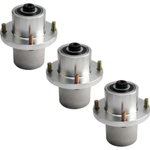 3 PCS Lawn Mower Deck Blade Spindle Assembly Compatible with Hustler Fastrak SD SDX Raptor SDX 48" 54" 60" Mower Replace# 125981 605380