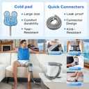 Cold Therapy Machine, Silent Brushless Pump Knee Ice Machine with Cryotherapy System, Ice Therapy Machine for Knee, Shoulder, Ankle, Leg and Hip