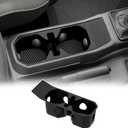 Center Console Cupholder Organizer for 2018-2025 Jeep Wrangler JL JLU 4XE/Gladiator JT Center Console Cupholder Insert Storage Tray for Wrangler&Gladiator(Center Console Cupholder Organizer)