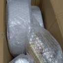 bUCLA 300PCS Gold Disposable Dinnerware Set - White and Gold Plastic Plates - Include 50 Each (Dinner&Dessert) Plates,50 Knives,50 Forks,50 Spoons,50 Cups for Party