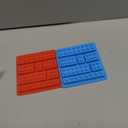 2 Pack, Cute Building Block Shaped Silicone Chocolate Candy Cake Mold
