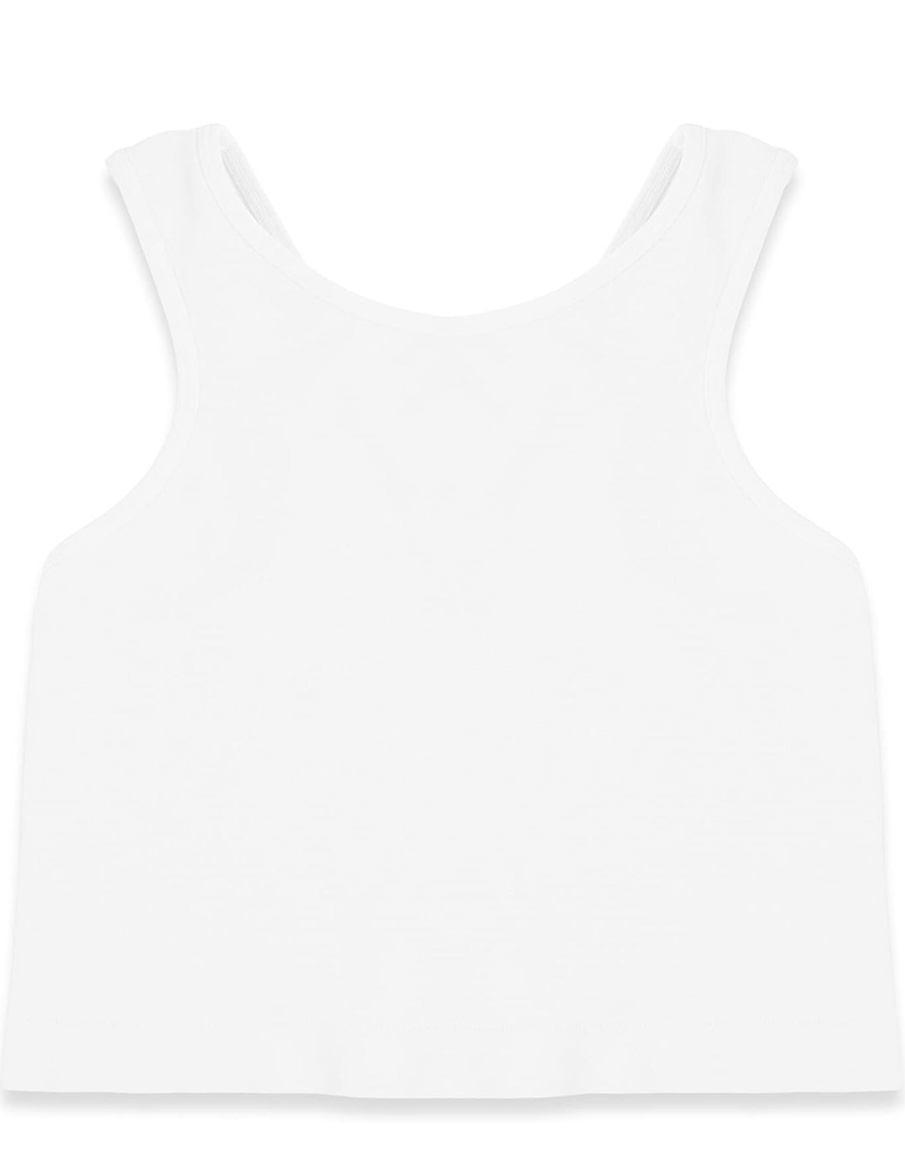 Kurve Premium Girls Seamless Supersoft Sleeveless Crop Tank Top - Stretchy Bra,  (Made in USA) S