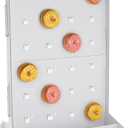Fun Express Large Cardboard Donut Wall 27" x 20" Donut Display Stand for Weddings Parties Events & Buffets Holds Multiple Donuts Easy to Assemble & Reusable Perfect for Dessert Table 1 Piece