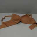 Vertvie Womens Seamless Bras No Underwire Supportive Wireless Push Up Full Coverage Bralette Comfort Scalloped T-Shirt Bra (Large, Coffee)