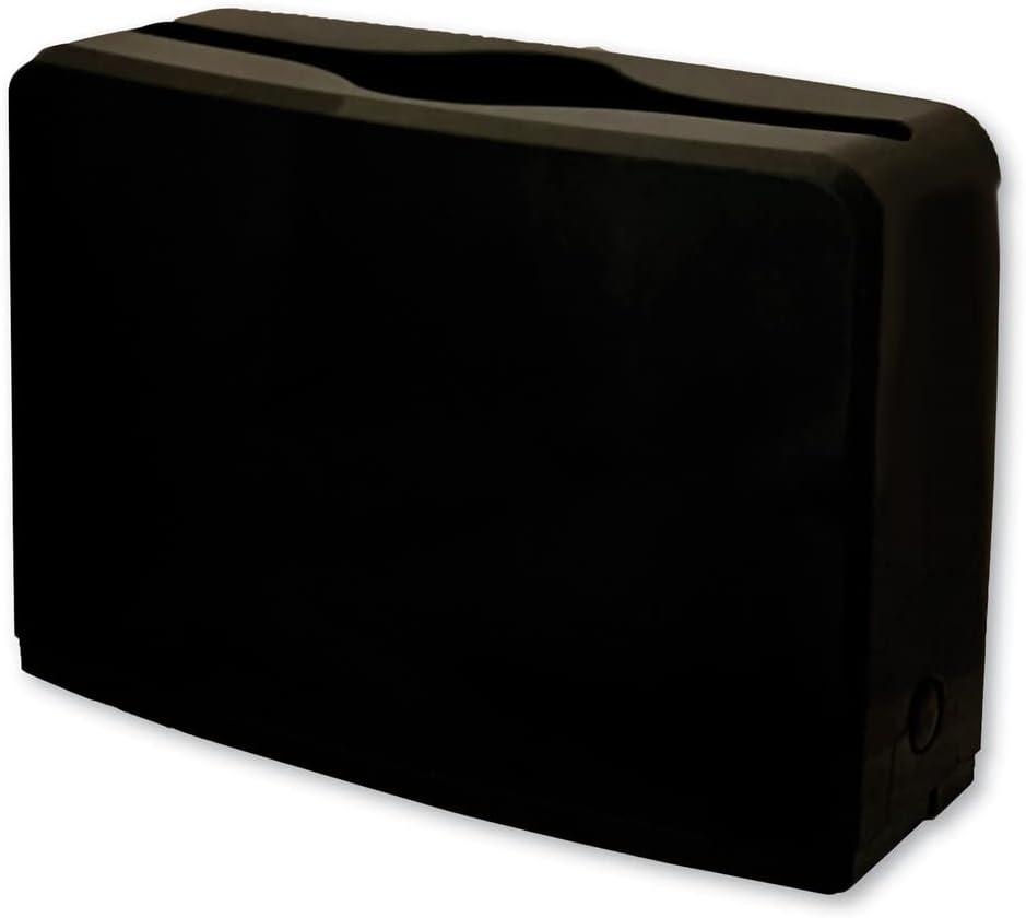GEN AH52010ESD 10.63 in. x 7.28 in. x 4.53 in. Countertop Folded Towel Dispenser - Black (1/Carton)