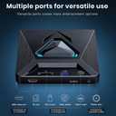 6-in-1 DVD Player for TV-External Mini CD/DVD Drive with HDMI AV Output, USB/TF Reader. Universal DVD Players forTV/Monitors/PCs/Laptops, PAL/NTSC Support.Player for Home DVD Players for tv hdmi (black)